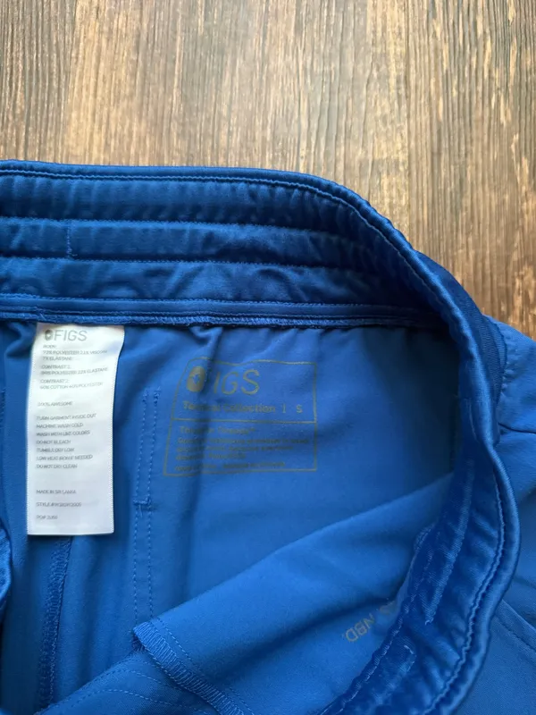 FIGS Women’s Royal Blue Zamora Jogger Scrub Pants Hospital Nursecore- Size S - Image 3