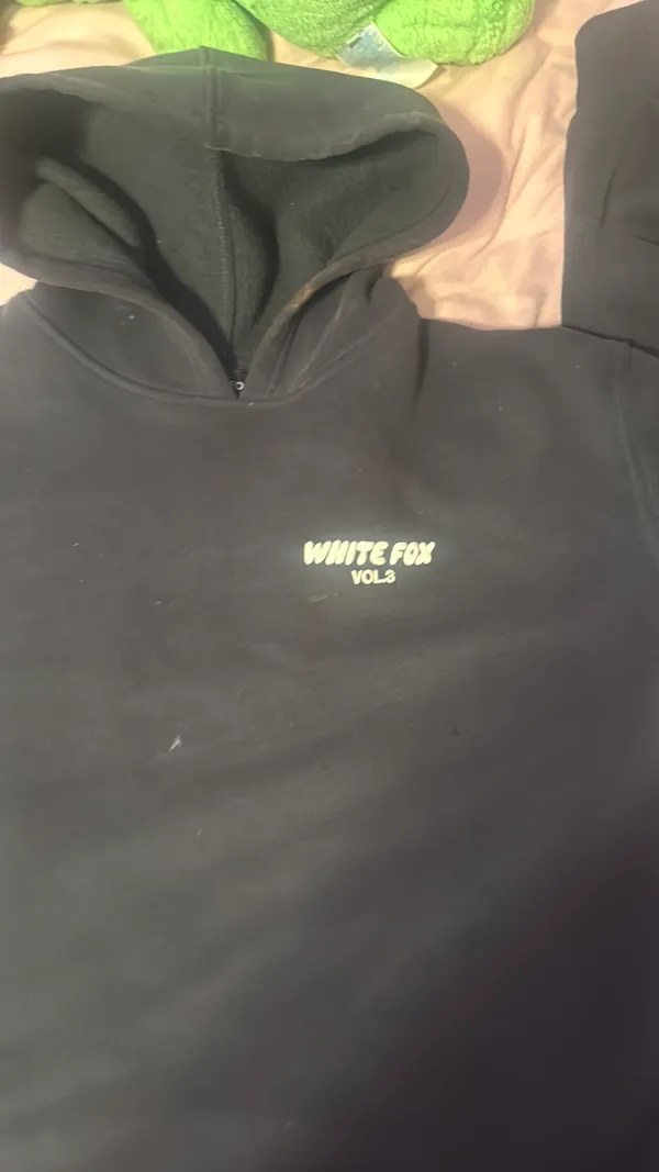 White fox grey hoodie - Image 2
