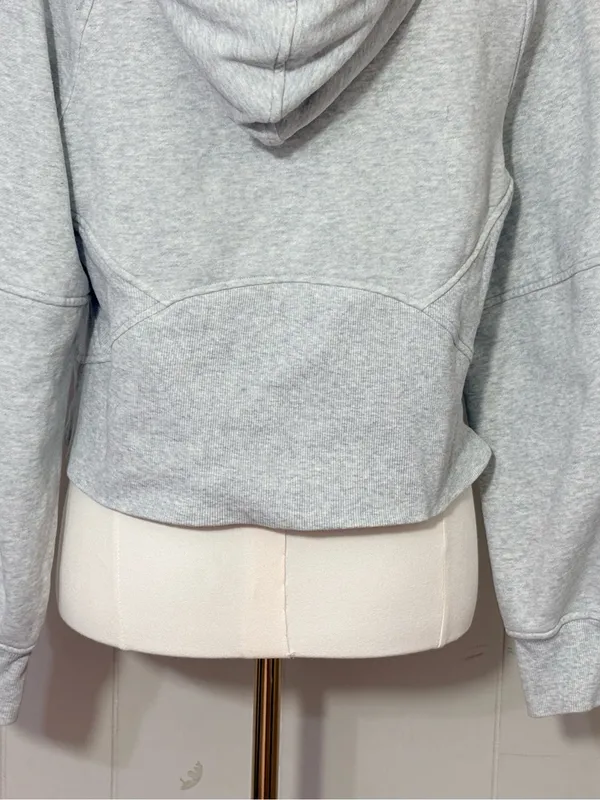Lululemon Scuba Oversized Half Zip Hoodie XS/S Gray Tree Graphic - Image 9