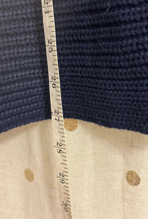 NWT -  Medium Textured Open-Front Cardigan - Navy blue - Image 4