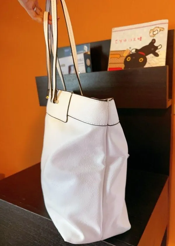 La Terre vegan leather shoulder bag double strap handbag lead safe studded NWT - Image 7