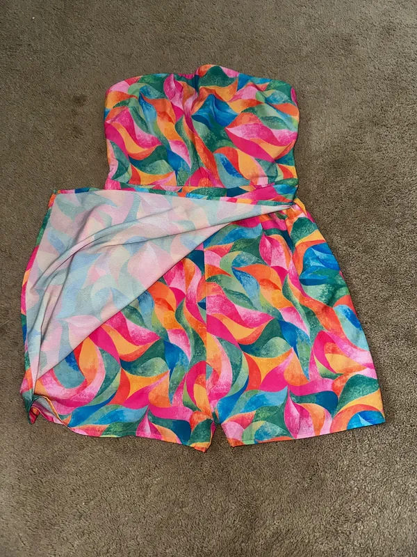 Pink Lily Romper - Image 2