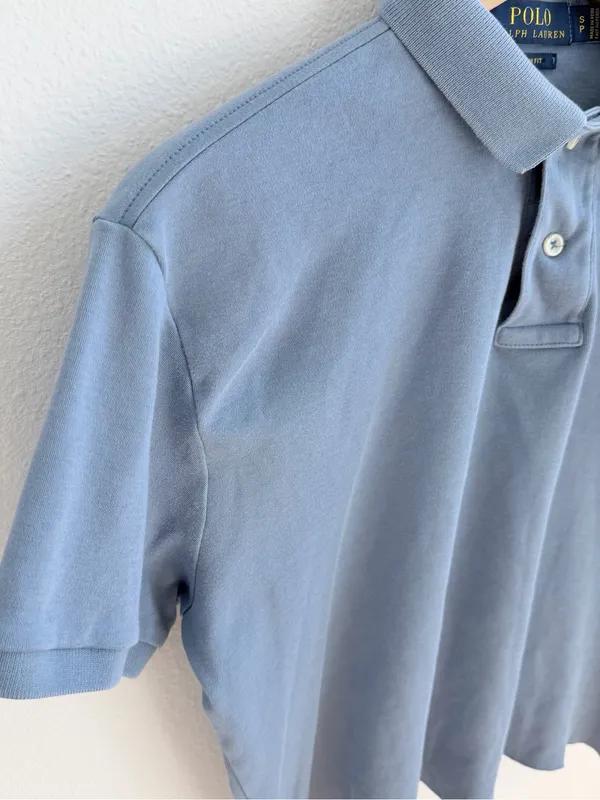 Blue Polo Ralph Lauren Cropped Polo - Image 5