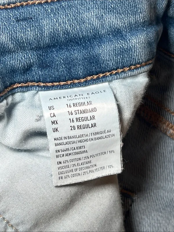 American Eagle Outfitters Highest Rise Jeggings in Blue Wash - Image 10