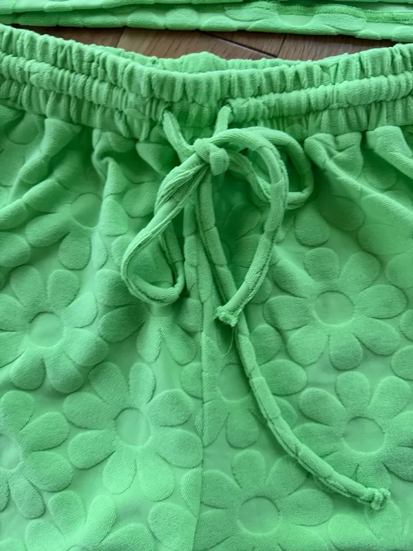 Pink Lily Bright Green Pullover & Shorts - Image 2