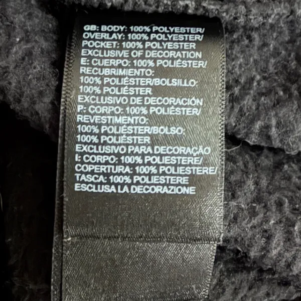 The North Face Womens Black Sherpa Fleece Full Zip Jacket High Pile Coat M - Image 3