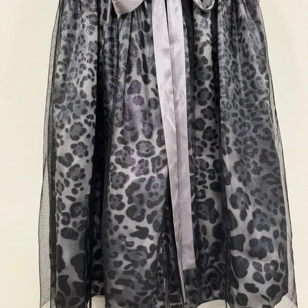 Leopard Print Dress 2 S Metallic Strapless Cocktail Evening Party HOCO Glam - Image 9