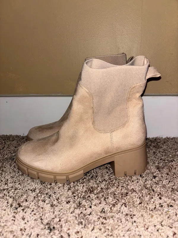 Chunky Boot Tan Size 7 - Image 2