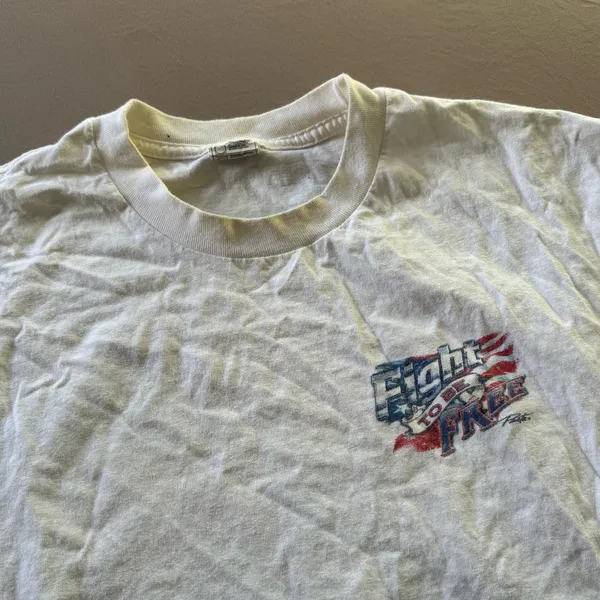 Reel Life Art Patriotic Fishing Muscle Tee - Image 4