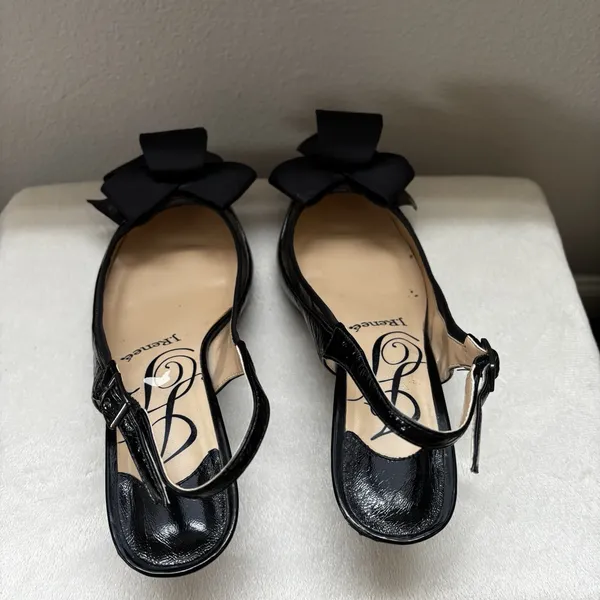 J.‎ Renee Black Patent Pointed Toe Sing Back Garbi Dress Pumps Heels Size 8.5 - Image 7