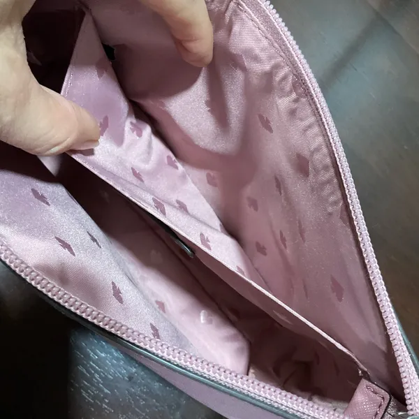 Kate Spade Ny Ramey Greta Saffiano Leather‎ Glitter Small Pink Peony Crossbody - Image 11