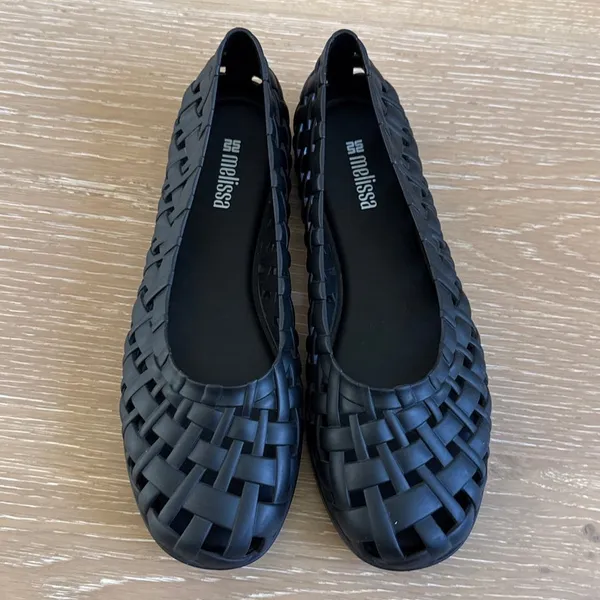 Melissa Possession Ballerina Ballet Flats Jelly Size 6 in Black - Image 3