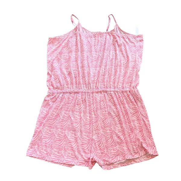 Pretty Secrets Romper 28/30 Pink Animal Print Adjustable Sleepwear New - Image 2
