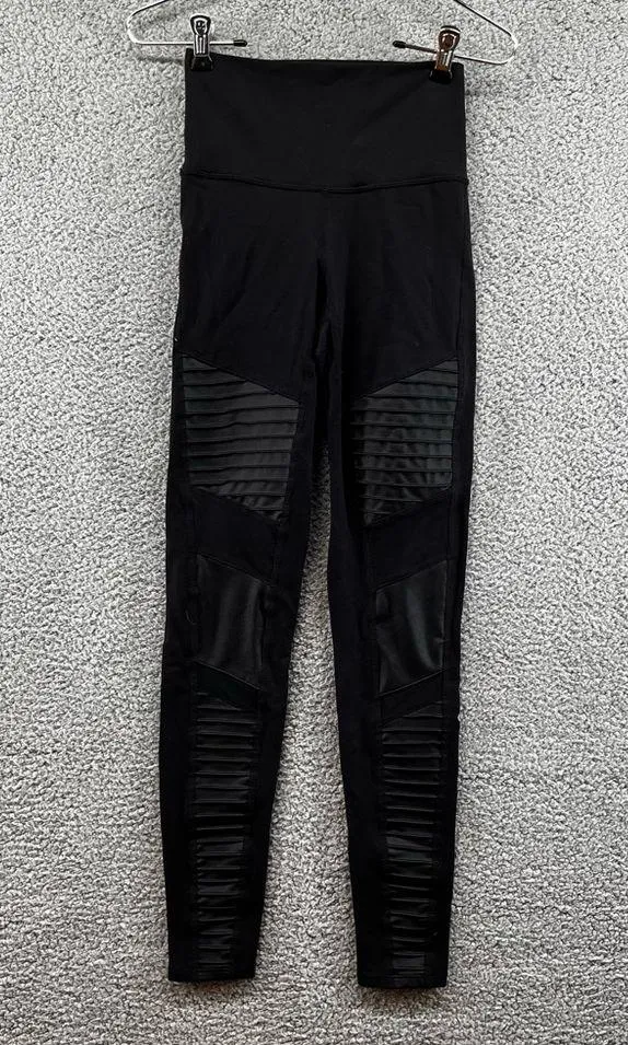 Alo High-Waist Moto Legging Black size XS - Image 3