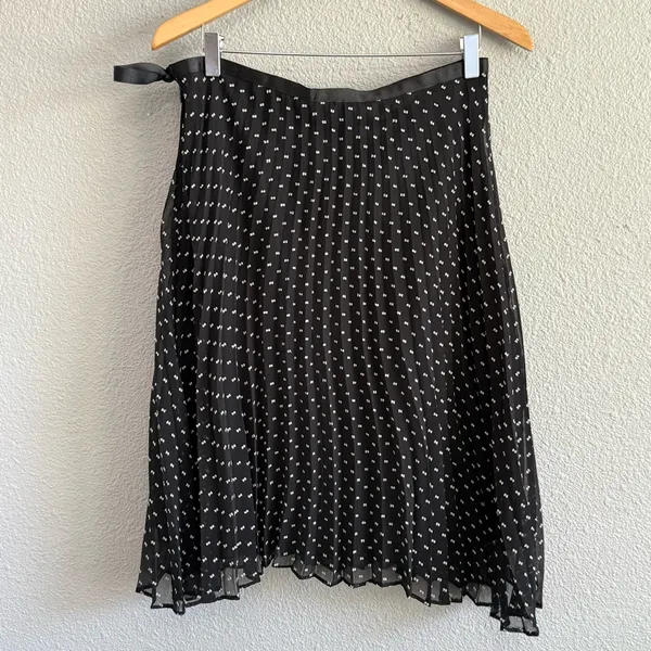 Vintage Donna Rae Pleated Black & White Skirt Size‎ 10 EUC - Image 3