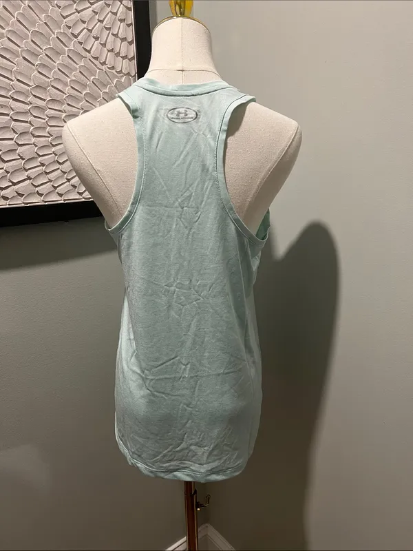 Under Armour Women’s Mint Green Performance Racerback Tank - Image 4