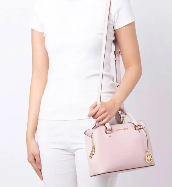 Michael Kors Savannah Saffiano Small Satchel New! - Image 7