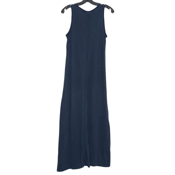 Daily Practice Anthropologie Midi Dress Sleeveless Minimalist Casual Navy XS - Image 3