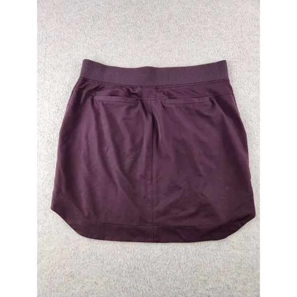 Athleta Midtown Skirt Wild Bloom Purple Elastic Waist Athleisure Womens Sz Small - Image 8