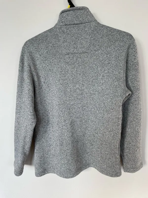ARROW men’s fleece sweatshirt size M Gray 1/4 Zip Pullover - Image 2