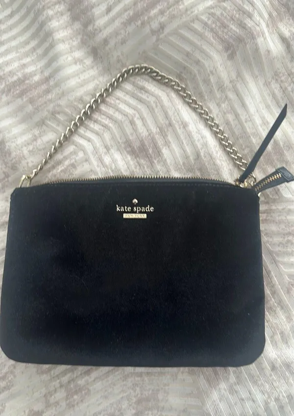 Kate Spade Velvet Purse - Image 3