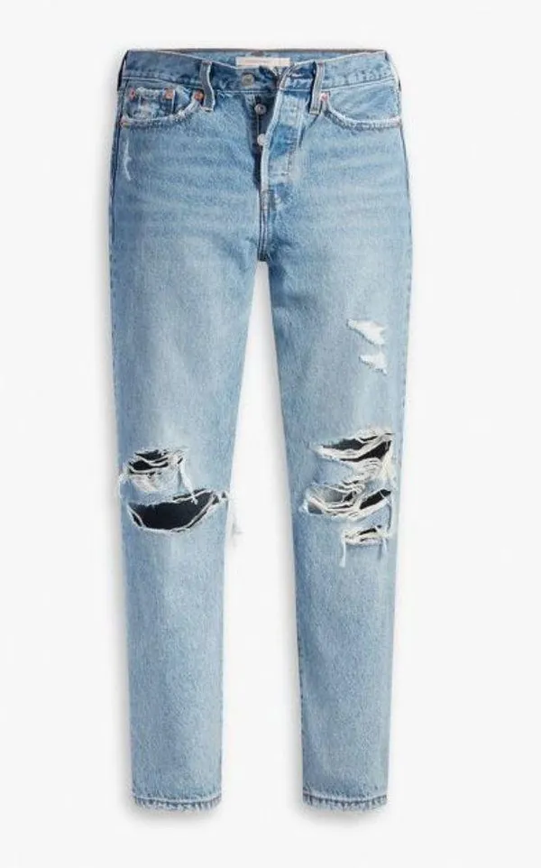 Levi's Wedgie Fit Shredded Straight Women's Jeans - 25 - Image 14