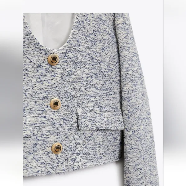 Zara Textured Blazer - Image 3