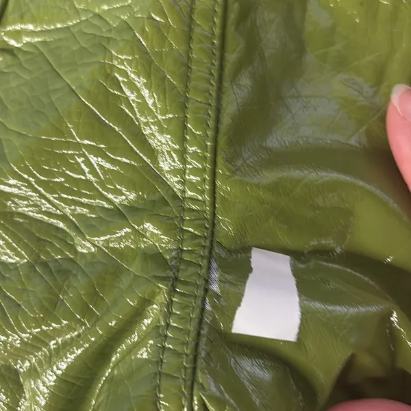RTR SZ 30/10 green faux leather straight leg simon miller pants trouser patent - Image 12