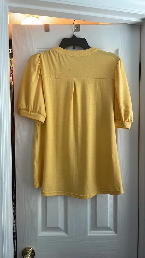 Ladies Tee Yellow Size L - Image 2