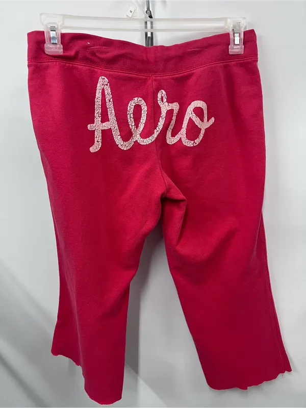 Aeropostale Sweatpants w’87 Detail large spellout on backside bottom size M FLAWED - Image 2