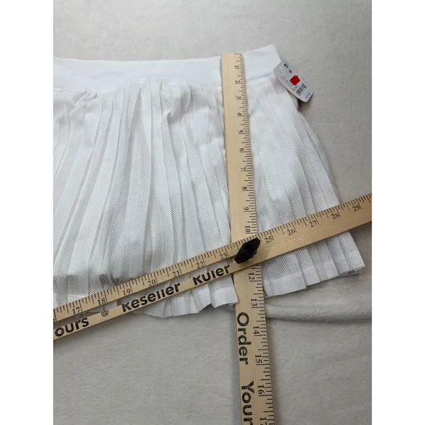 Free People Movement Women's Rally Ruffle Mini Skirt White M/L NWT ($68 Retail) - Image 8