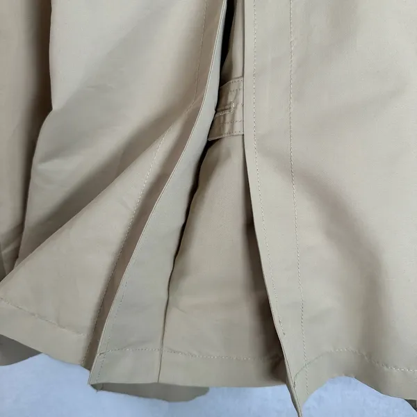 RZ Rachel Zoe Tan Khaki Double Breasted Trench Coat Jacket Womens XL Lined - Image 9