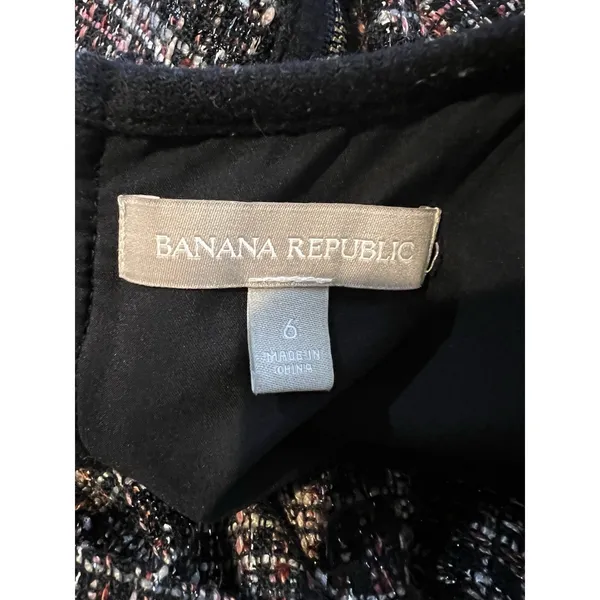Banana Republic Women's Tweed Sheath‎ Dress Academia Preppy School Girl - Image 6