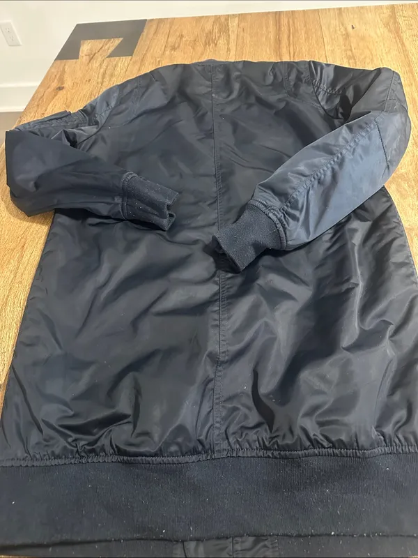 Urban‎ Outfitters Silence + Noise Navy Long bomber style coat size small - Image 9
