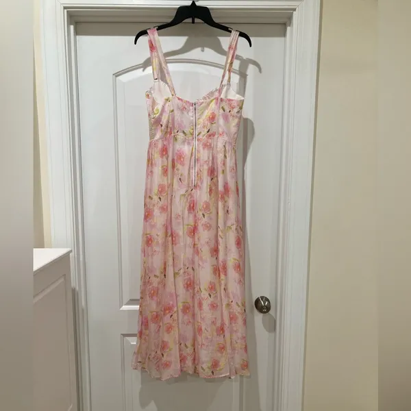 Bardot Pink Floral Maxi Dress - Image 5