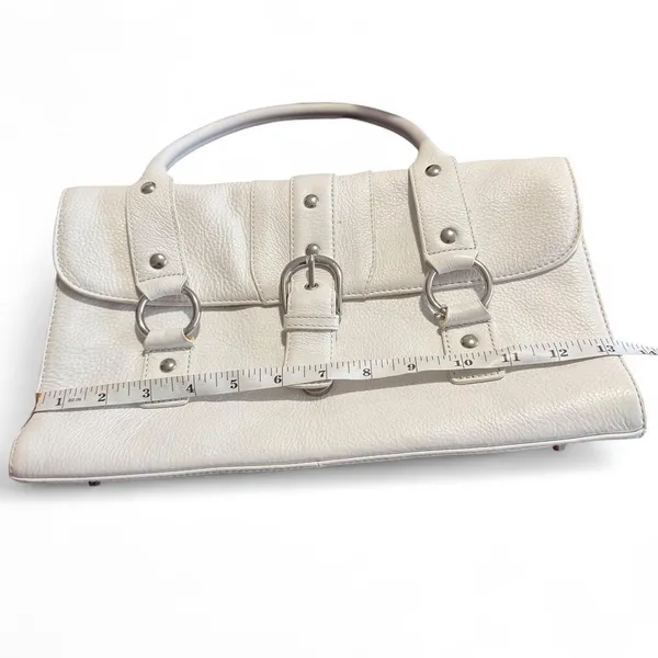 Y2K 2000s Trendy Baddie Preppy Real Leather Shoulder Hand Bag Purse #Coquette #Streetwear Office Siren Old Money Quiet Luxury - Image 6