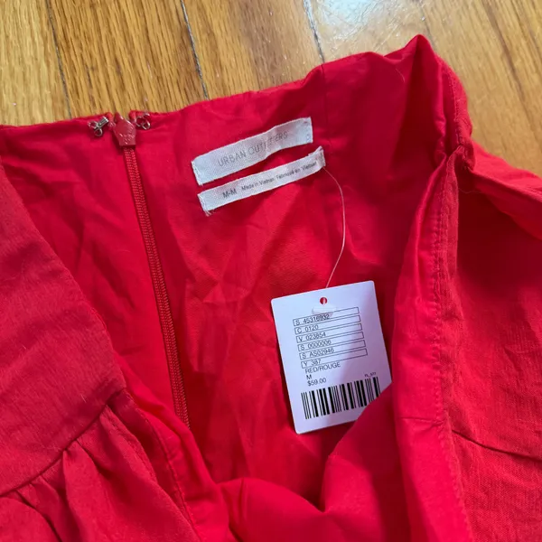Urban Outfitters Red Ruffle Midi Skirt - Image 3