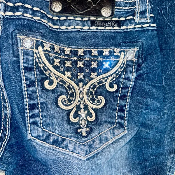 Y2K Miss Me Western Bling Signature Skinny Jeans! - Image 5