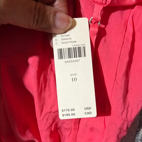 Anthropologie Elegant Pink Sleeveless Dress size 10 NWT - Image 13