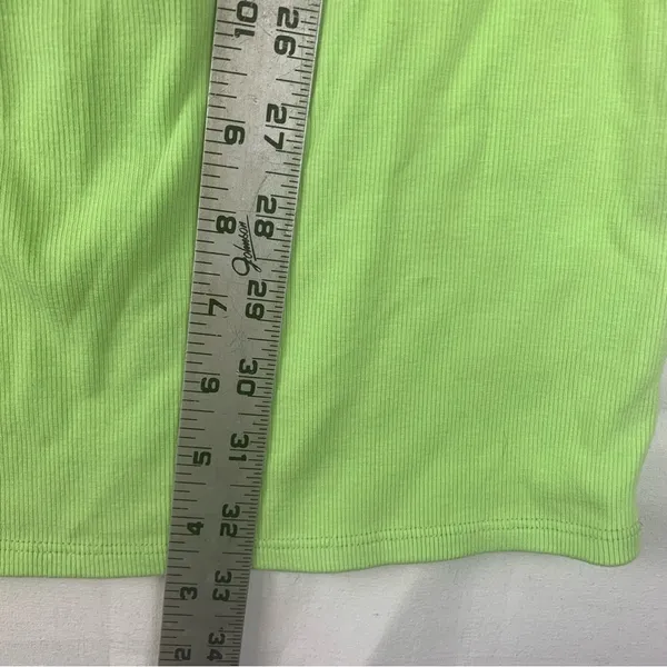 Lovers + Friends women's XL Green V-neck mini dress Sundress twist front open - Image 7