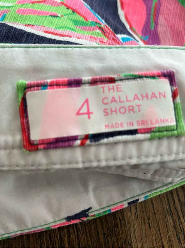 Lilly Pulitzer Callahan Shorts - Size 4 Classic Tropical Summer - Image 6