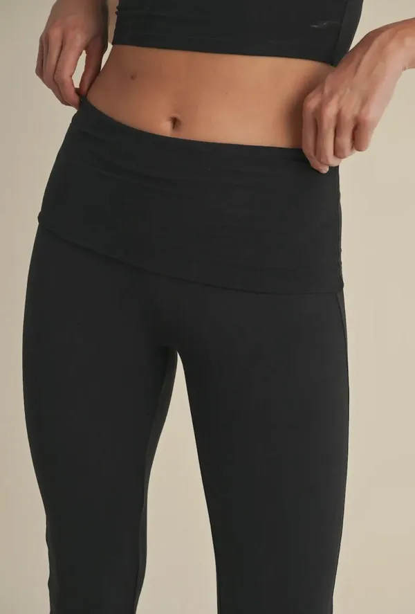Kimberly Black Fold Over Flared Bottoms - Image 5