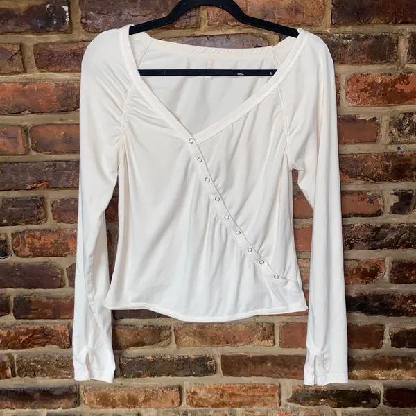 Free People FP Movement Sand Brit Layer Long Sleeve Top Women's Size Medium - Image 2