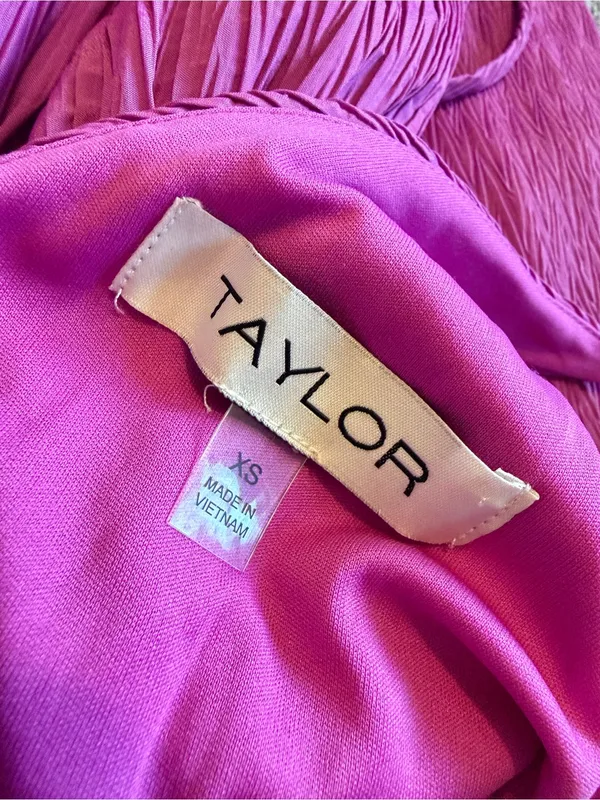 Taylor Sleeveless Maxi Dress Orchid Purple Side-Slit Pockets Size XS Women's - Image 16