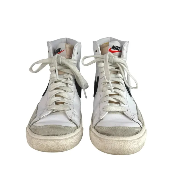 Nike Blazer Mid '77 White Black Mid Top Lace Up Athletic Sneakers Shoes Size 7 - Image 2