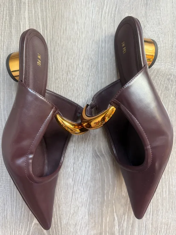 NEW JW PEI Women's Helena Pierced Mules 9 - Image 8