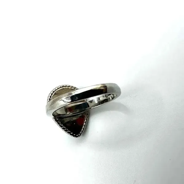 Green/blue teardrop silver tone ring Green - Image 7