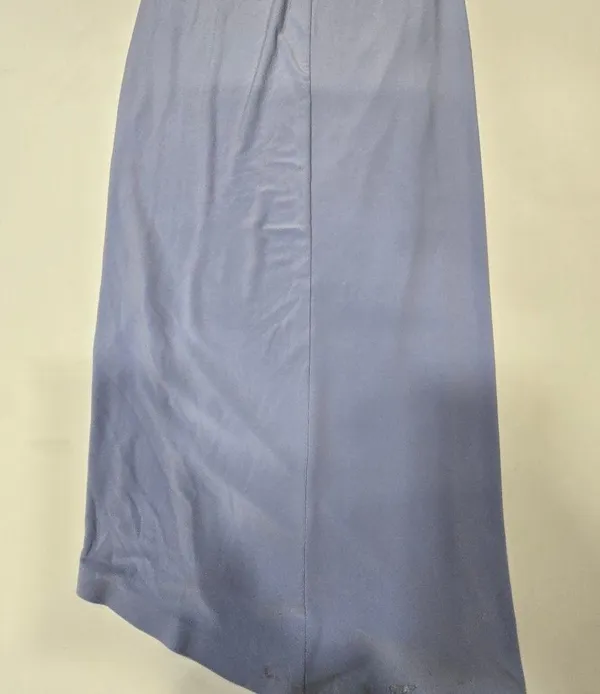 Norma Kamali x REVOLVE Halter Sweetheart Side Drape Gown in Celestial Blue - Image 12