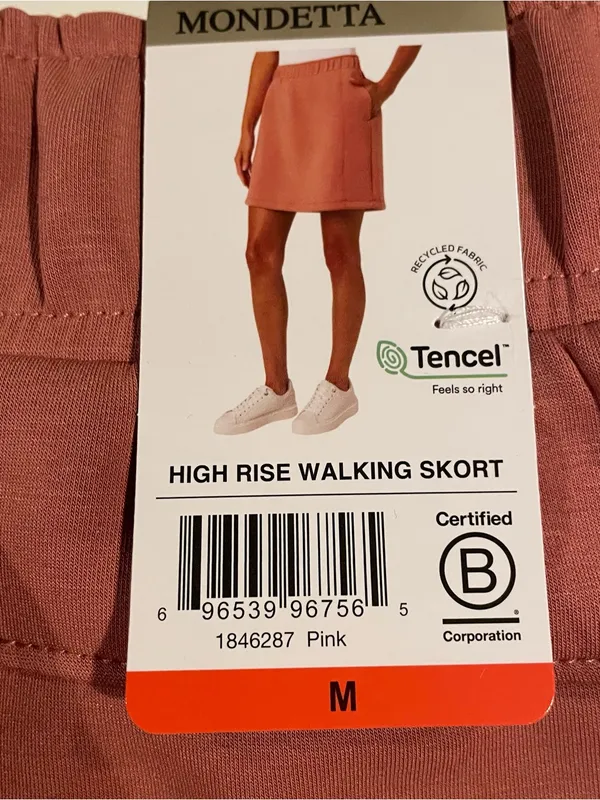 Mondetta Performance Skort Women’s Med Luxury High Rise Walking Rose NOT Brown - Image 7