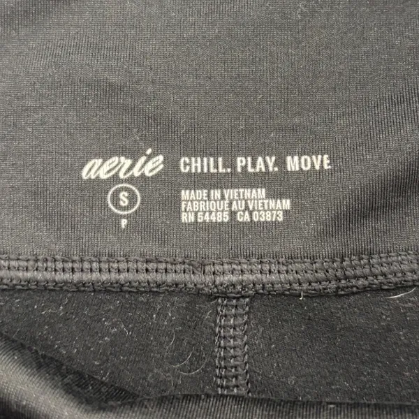 Aerie Chill Play Move High Waisted Leggings with Pockets Black Small Petite - Image 3